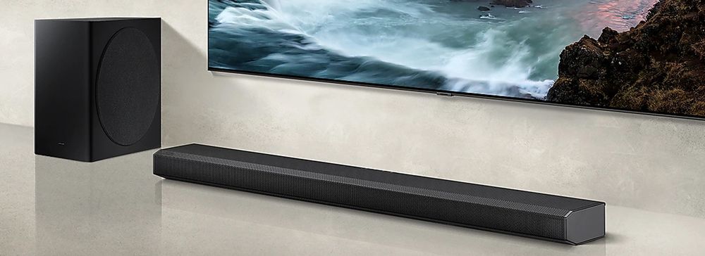 Samsung TV QLED 4K 55Q90T 138cm cu soundbar Samsung Q800A Dolby Atmos