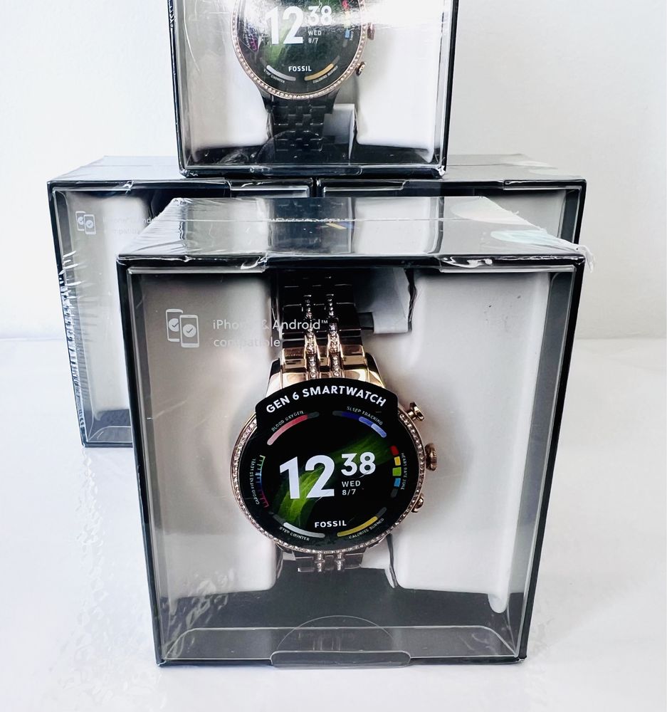 НОВ! Smart часовник Fossil Gen 6 Stainless Steel 2г. Гаранция!