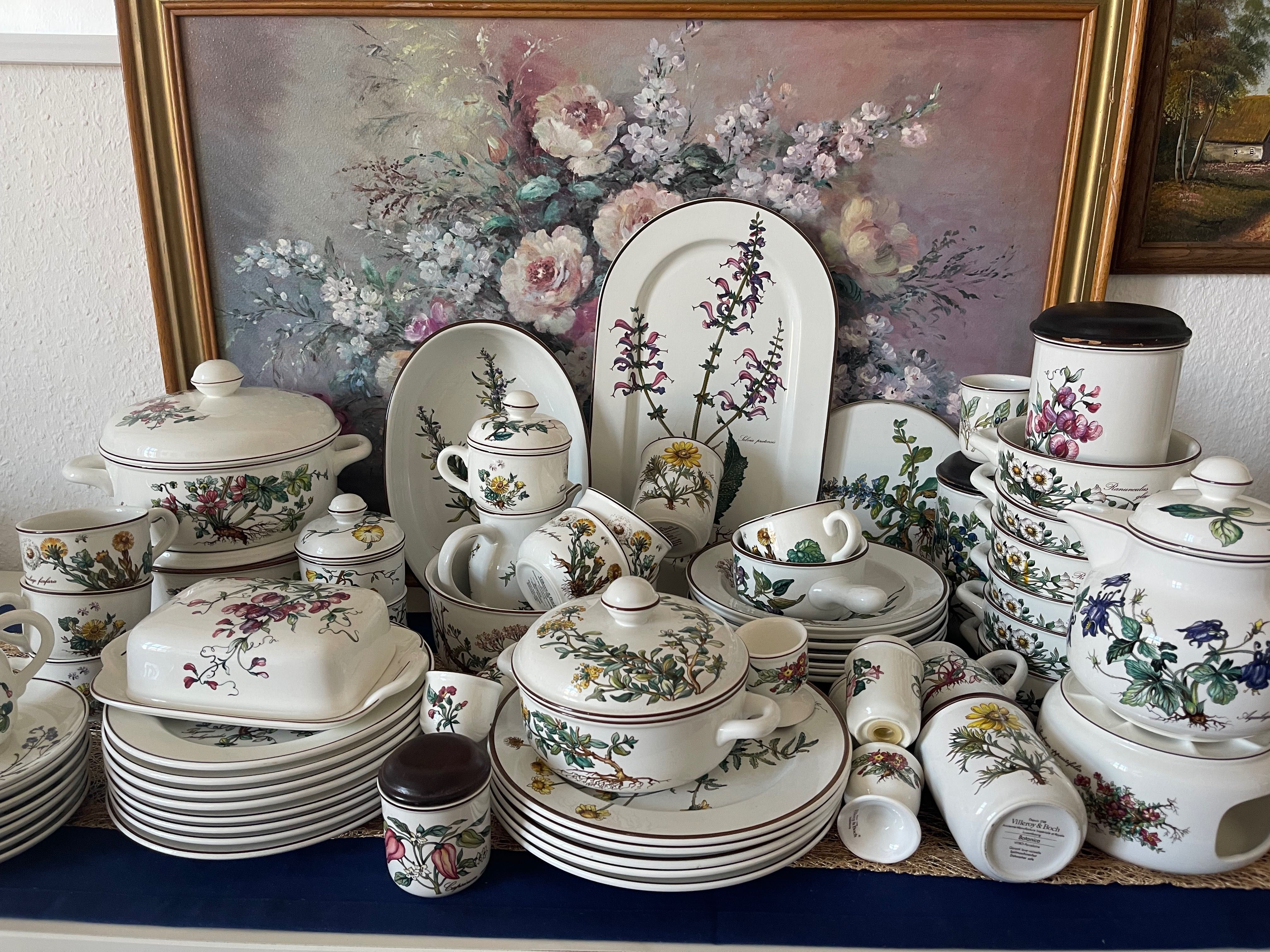 Ботаника ма Villeroy & Boch сервиз 71  части хранене и кафе