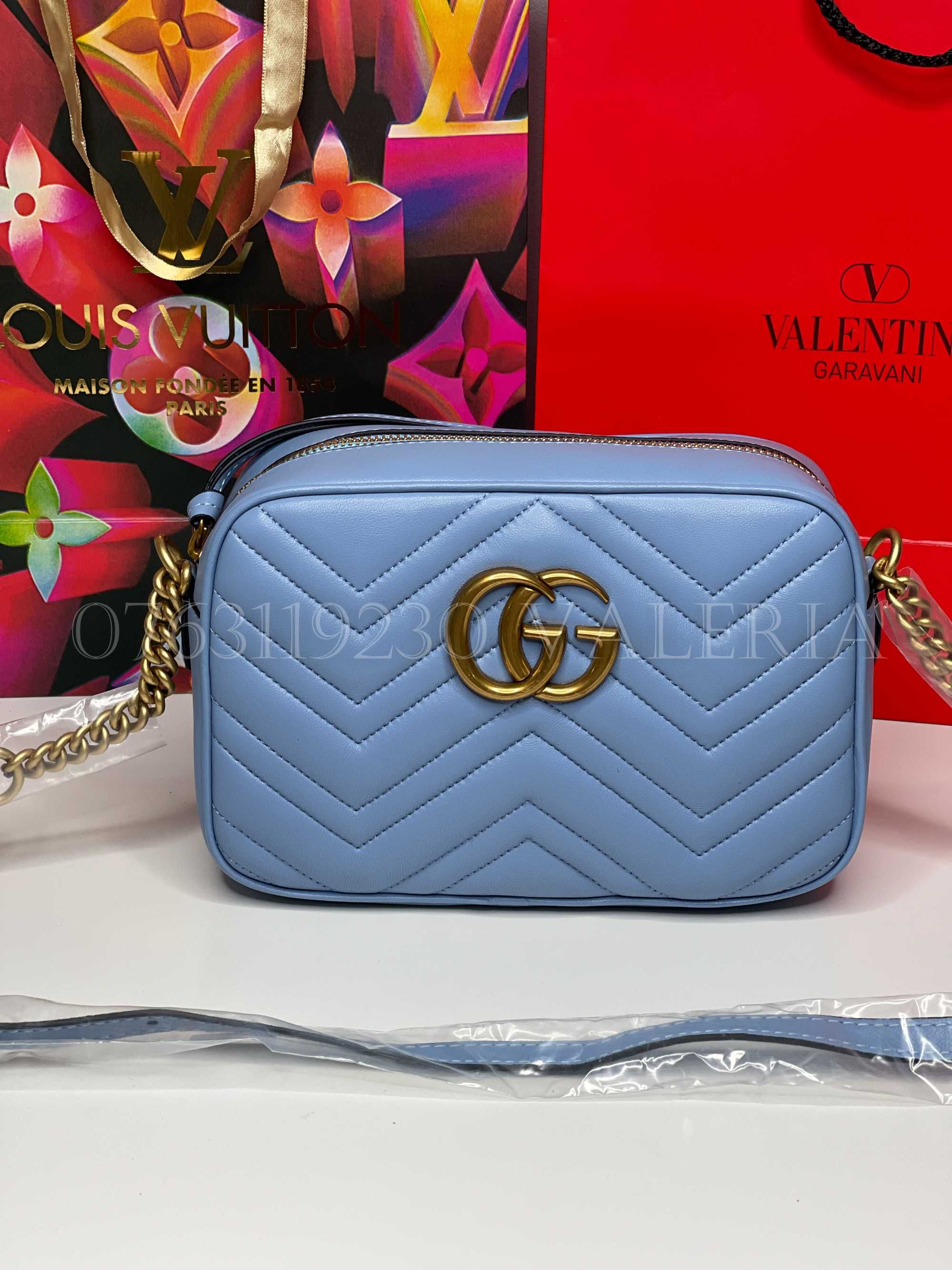 Geanta Gucci Camera Blue