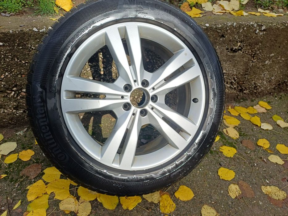 Джанти Мерцедес със зимни гуми Континентал 5x112 R19 255/50