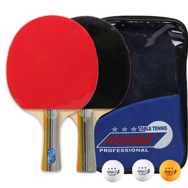 Комплект 2бр хилки за тенис на маса и 3бр топчета