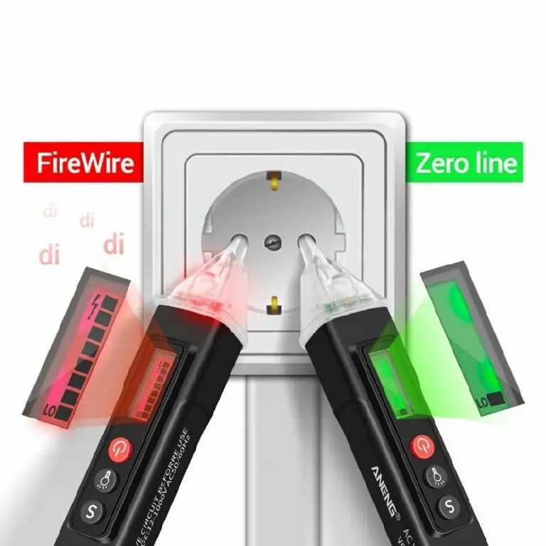 TESTER creion DETECTOR de TENSIUNE si continuitate non fara contact