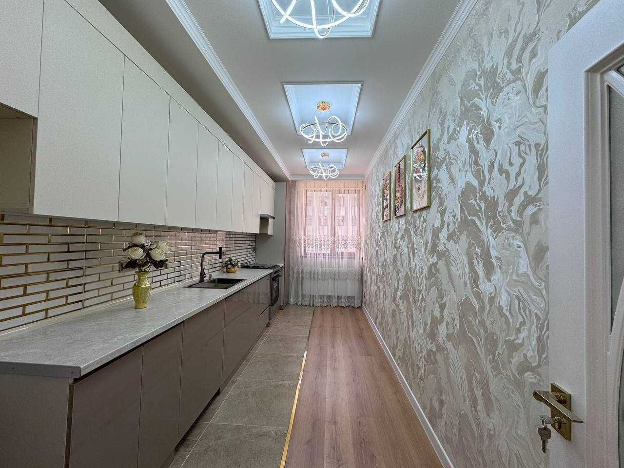 3 хоналик люкс квартира 2 этаж янги дом, горгаз, эски цум