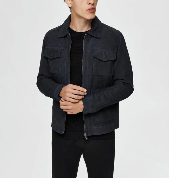 Selected Homme Connor Nubuk Jacket мъжко яке/естествена кожа/набук - М