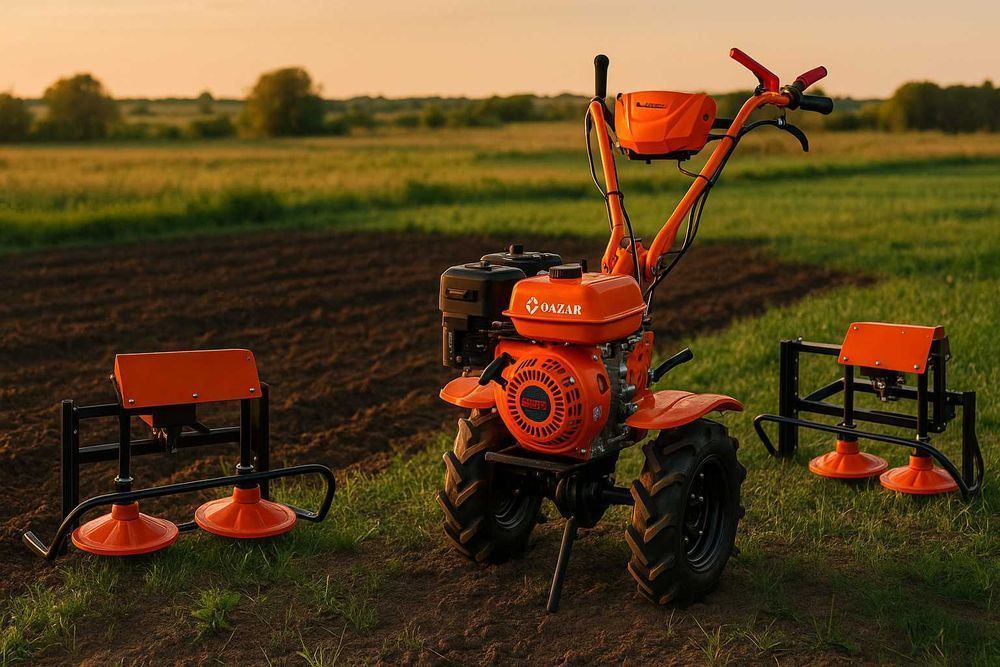 Мотоблок + косилка КОМПЛЕКТ Вспашка, рыхление и скашивание