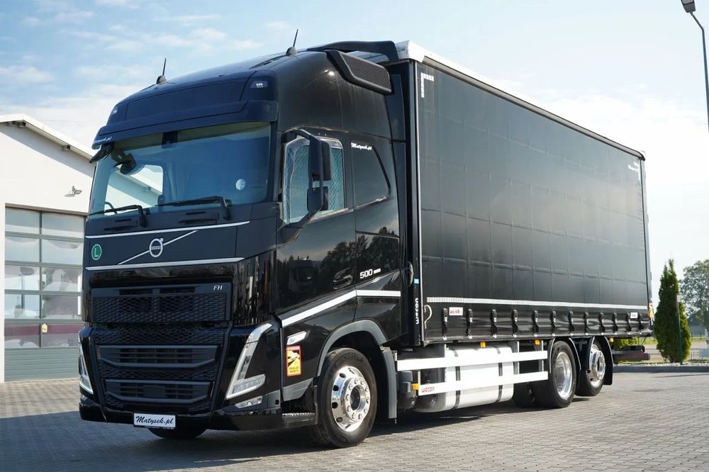 Volvo FH 500 / MEGA / COMBINAT TANDEM TRAVEL 120 M3 / 2024 / I-PARK COOL / DOCURI DE ACOPERIRE PENTRU CĂRUCIOR / PUNTE RIDICATĂ / JANTE DIN ALIAJ / REMORCĂ WECON