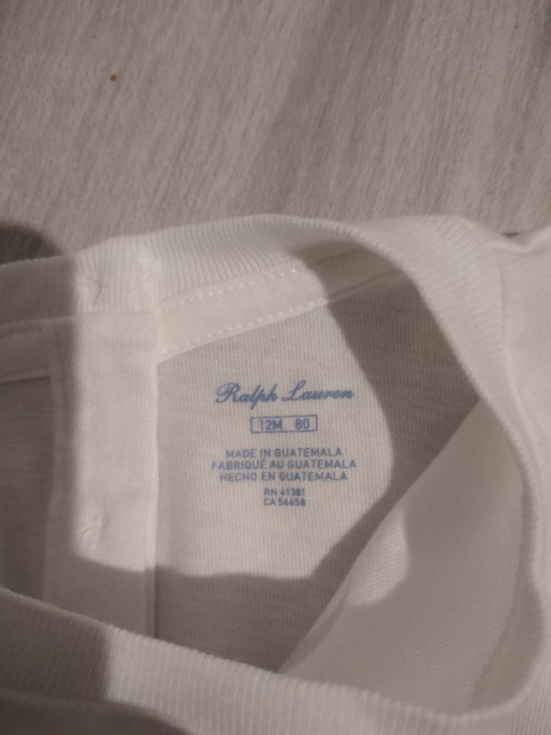 Blugi și tricou bebe 12 luni Polo Ralph Lauren și blugi Next12 - 18 l