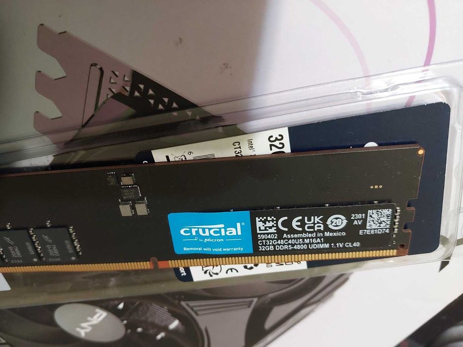 32GB DDR5 Crucial, 4800MT/s, CL40