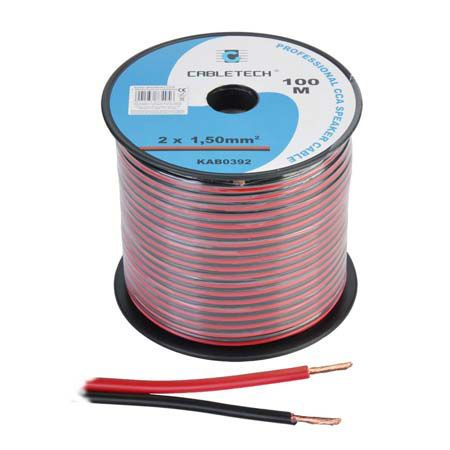 Cablu Difuzor 2x1.5 Cablu Boxe 2x1,5 Cablu Difuzoare Cablu Rosu Negru