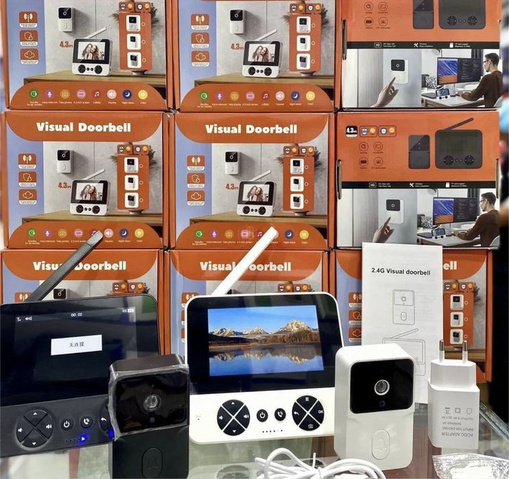 Видеодомофон Видеоглазок Домофон Универсальный С Камерой Звук Дамафон