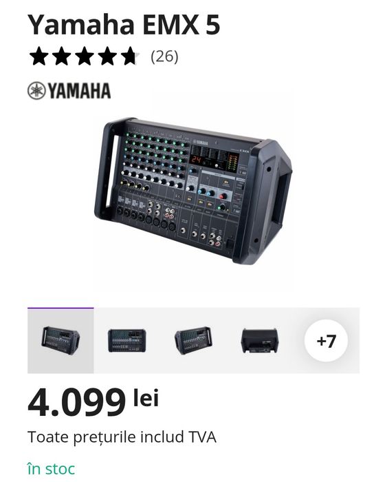 Mixer Activ Yamaha emx 5