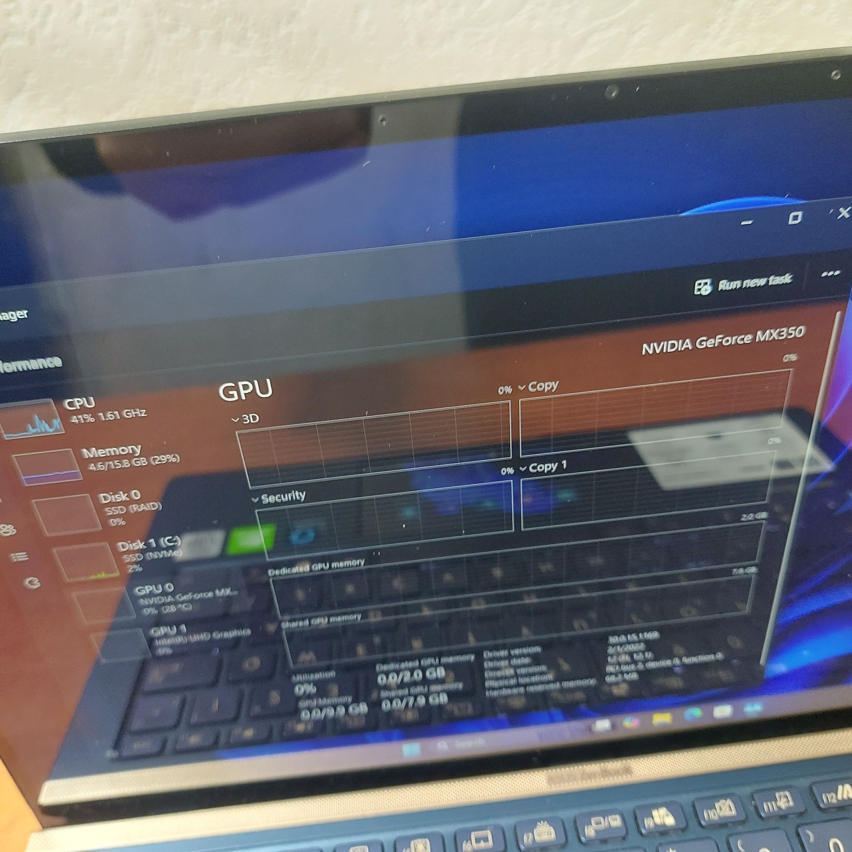 Okazie! Asus Zenbook 14 disp touch,touchpad cu disp i7 gen10,16gb,ssd
