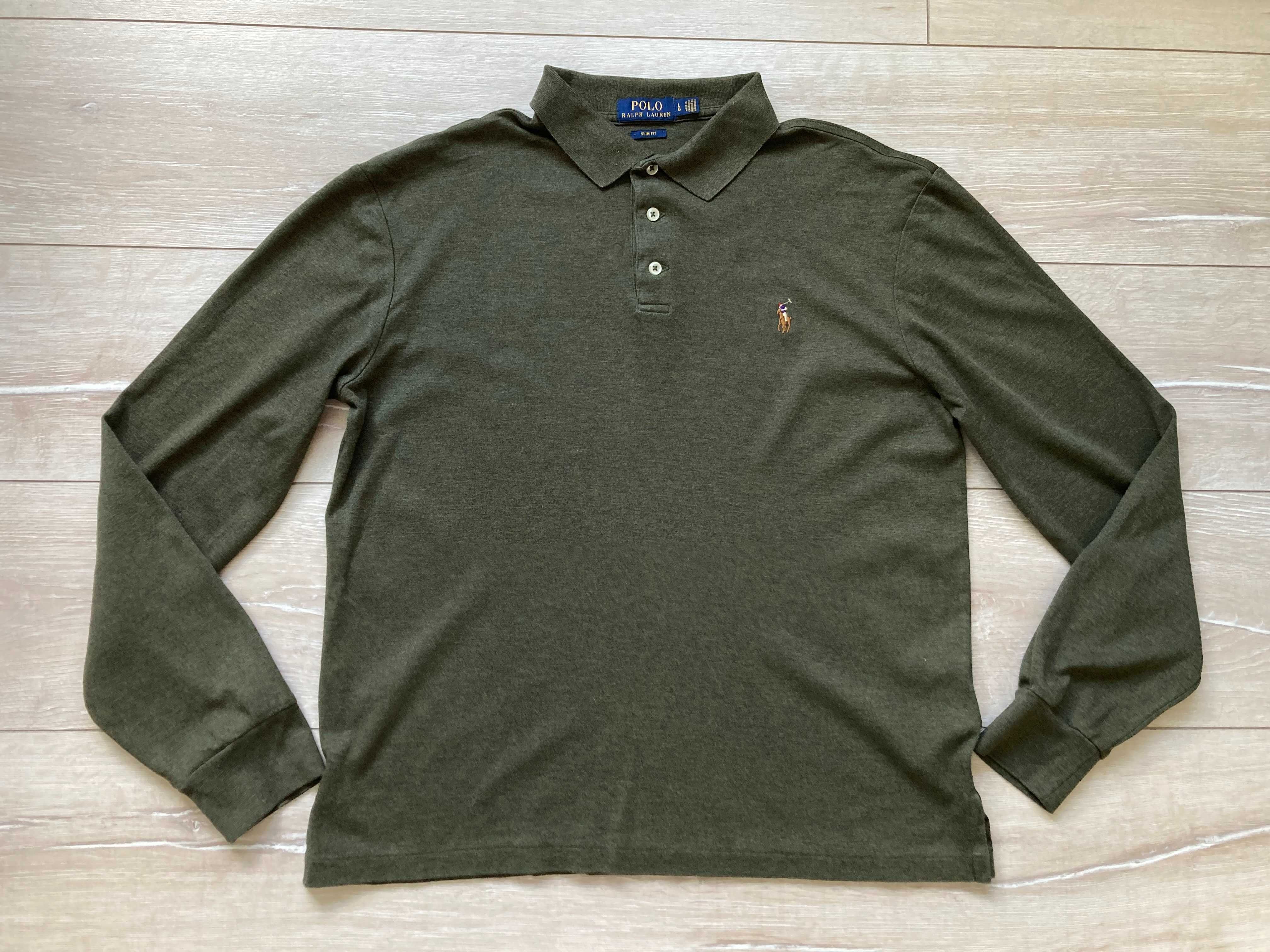 POLO By Ralph Lauren мъжка поло блуза фланела размер L Slim Fit