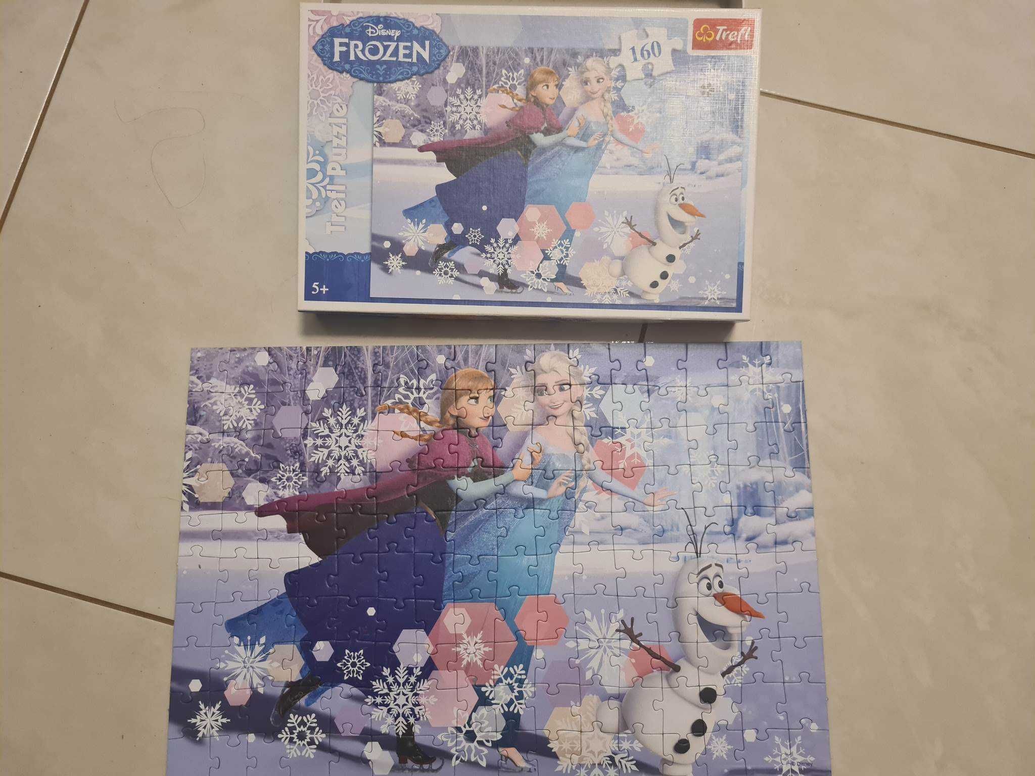Puzzle Elsa - Frozen - Ana-160 piese- Disney- Regatul de gheata- Trefl