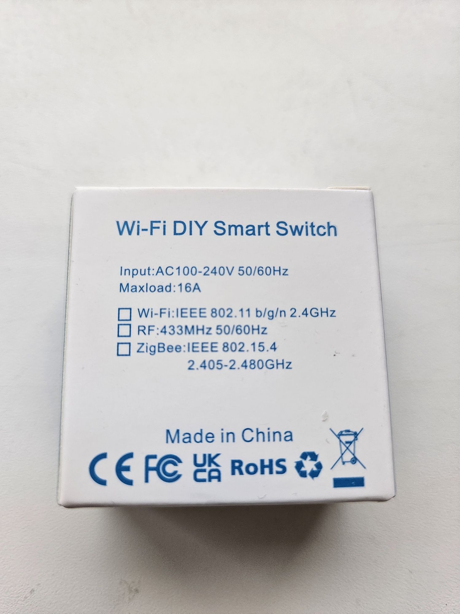 Smart switch releu Tuya WiFi cu o intrare, 220V 16A