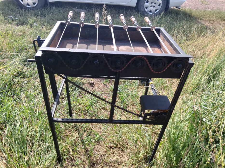 Мангал с электроприводом.