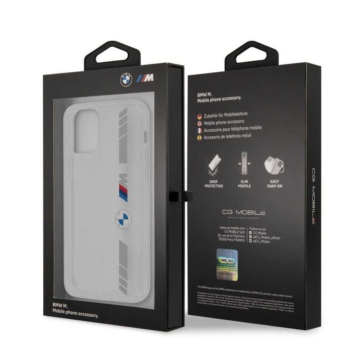 Поликарбонатен гръб BMW Silver Stripes за iPhone 12,12 Pro,12 Pro MAX