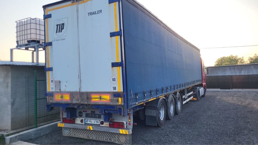 Remorca Van hool cu frane pe tambur