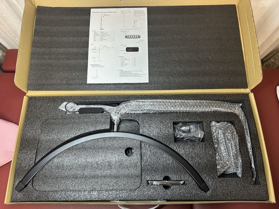 Lampa Semi Luna LED 36W 180cm machiaj cosmetica, gene, unghii, tatuaje