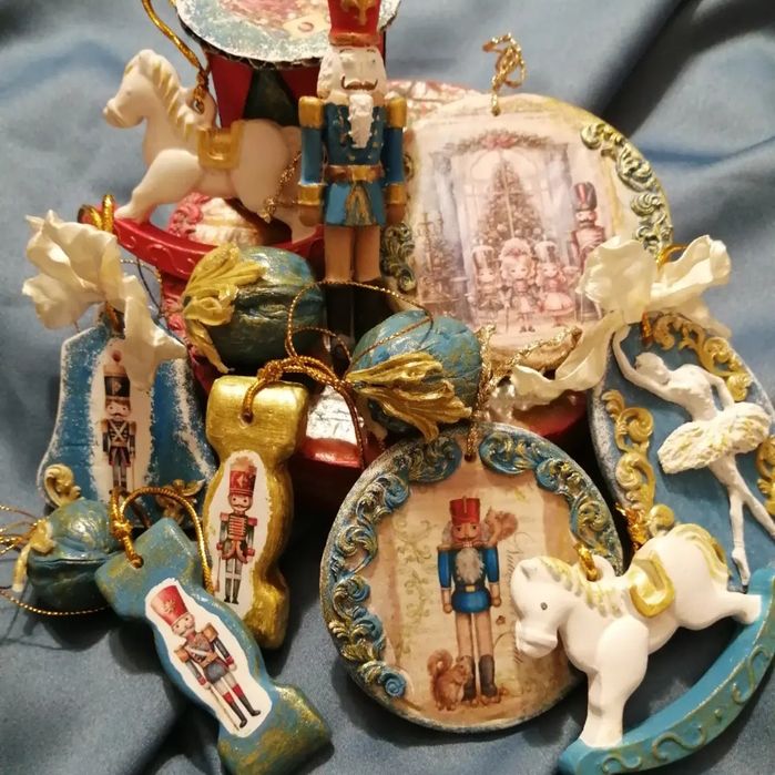 Новогодние игрушки ручной работы (наборы)