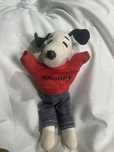 Jucărie de pluș vintage rară Snoopy 1968 still rag doll de colecție