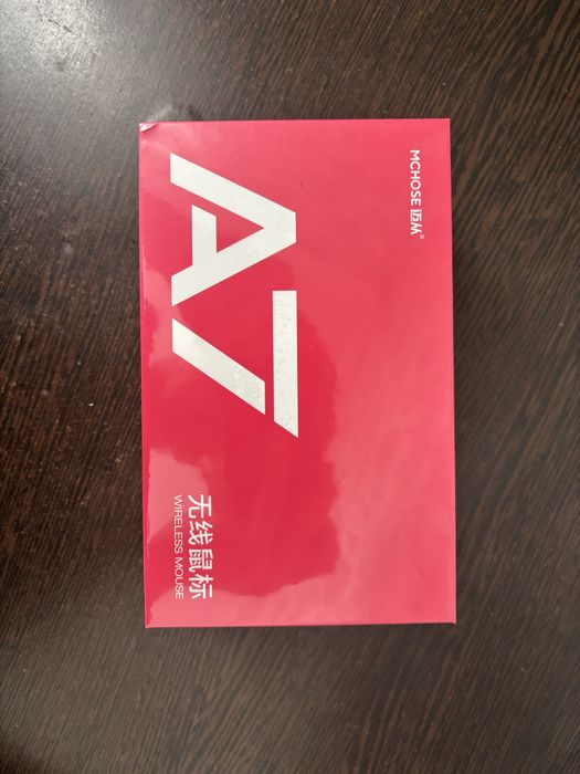 Мышь MCHOSE A7 pro розовый и коврик  SteelSeries 450x400x6 мм розовый