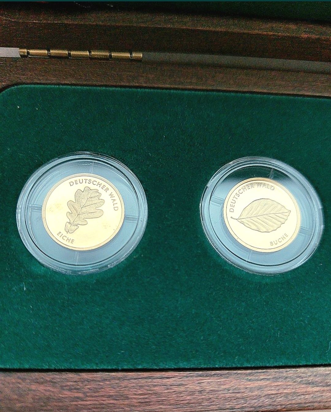 Set de 6 monede aur 24 kt. Germania 2010-2015. Format rar. Proof!