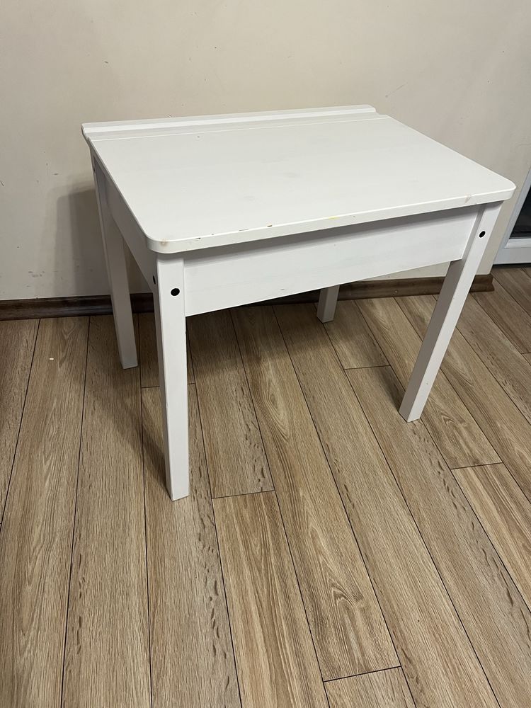 SUNDVIK детско бюро, 58x45 см, бяло и детско Столче LOBERGET/SIBBEN