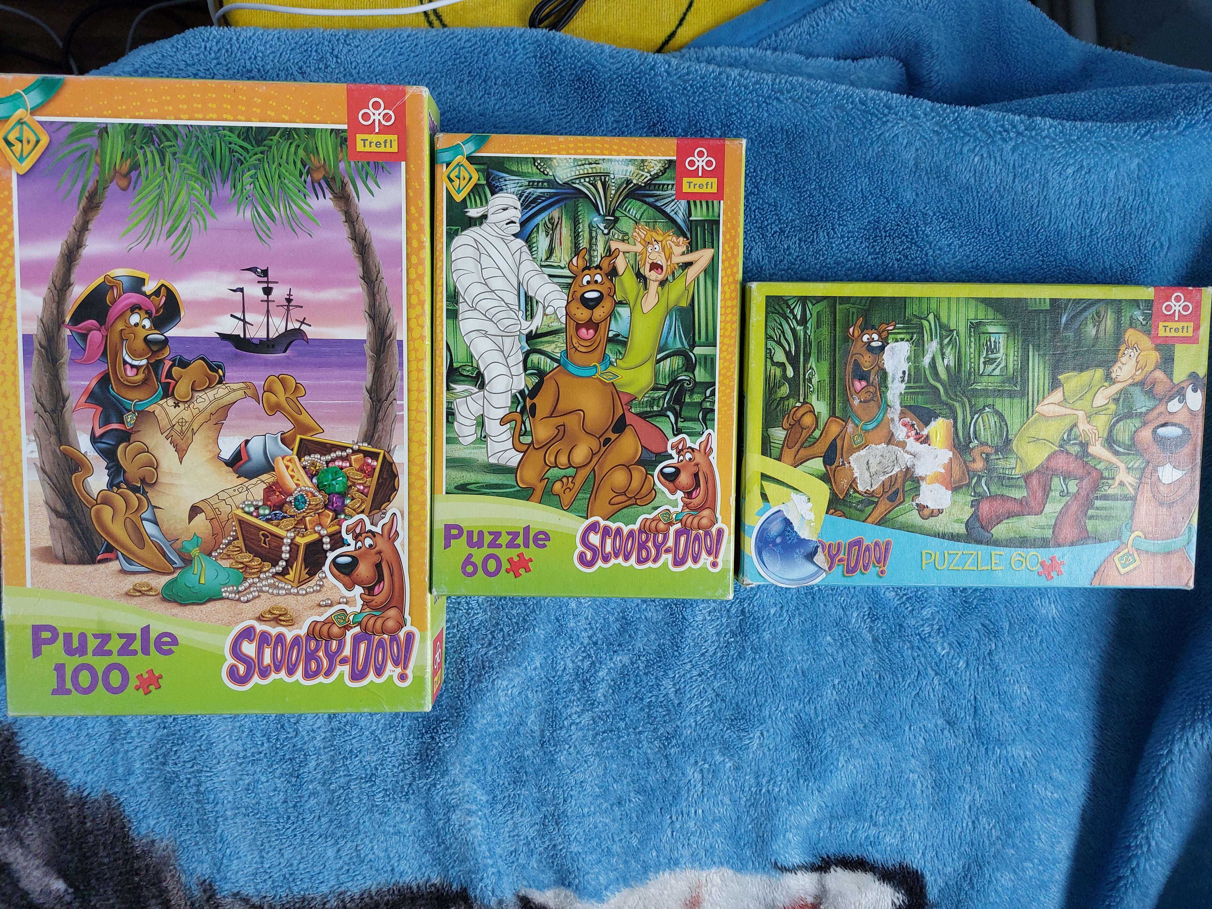 Puzzle cu Scooby-Doo Set la set de 3