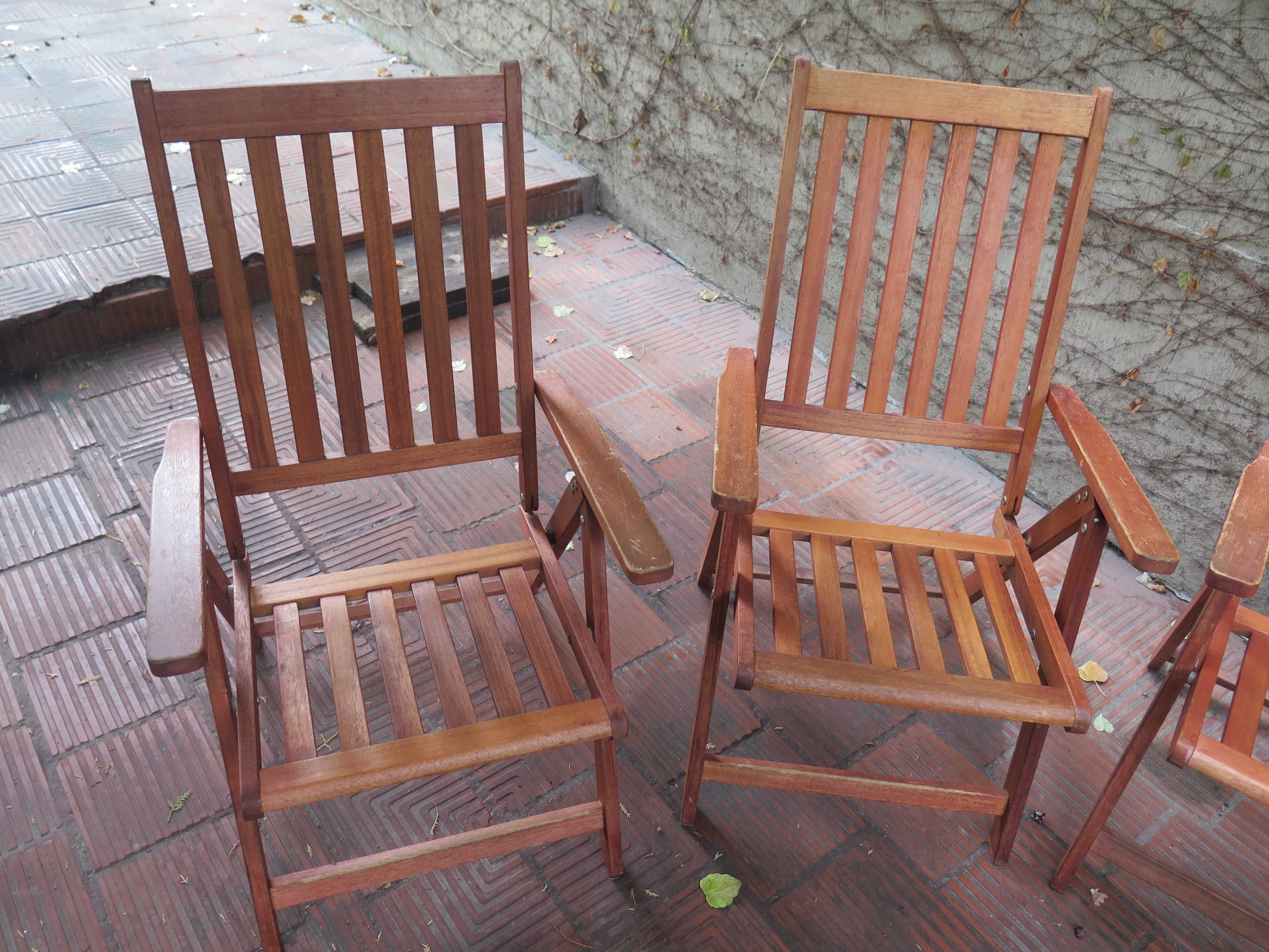 Скандинавски  стол , 4бр.  ,тиково дърво,градински мебели