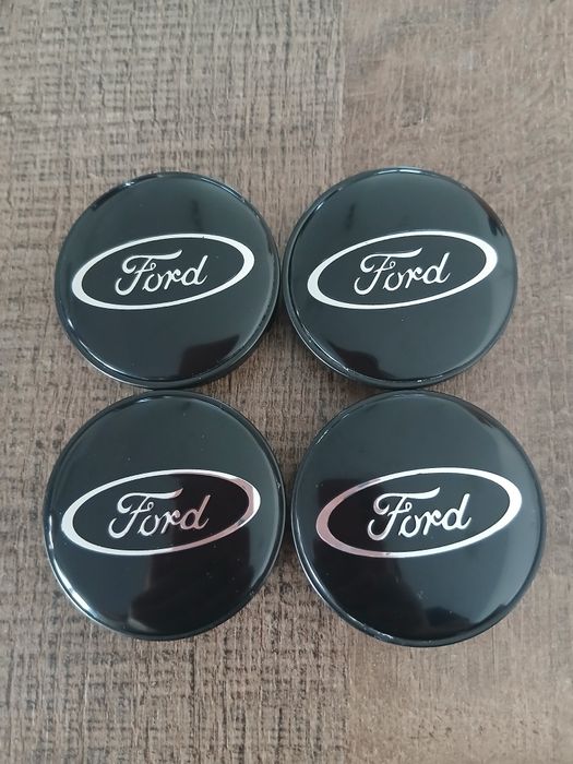 Капачки за джанти Форд черни декоративни тапи за джанти 55/60
