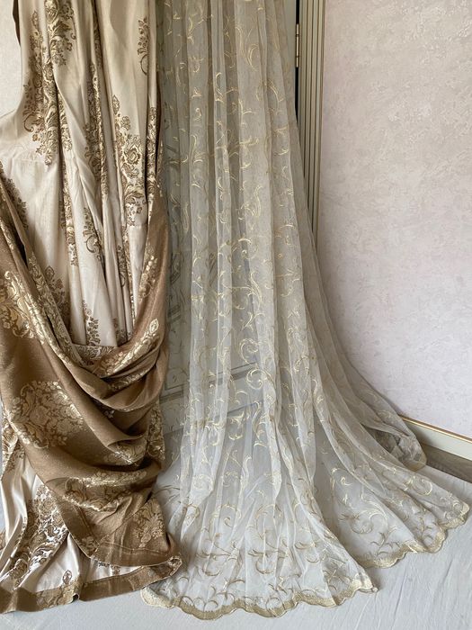 Шторы на 2 комнаты, турецкие, пардалар 2 та хонага туркияники