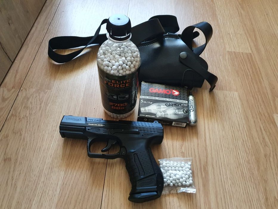 Pistol Airsoft Dao p99 CO2 Upgraded full Box