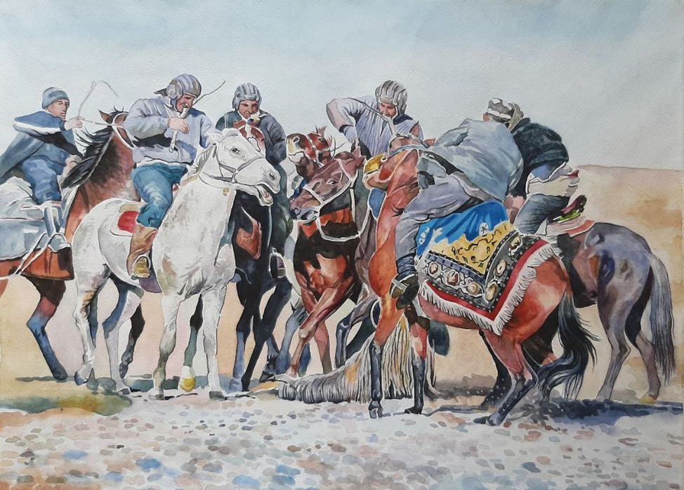 Акварелда ишланган расмлар.