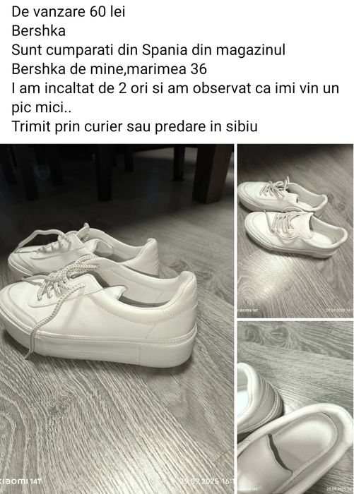 Adidasi Bershka noi.marimea 36