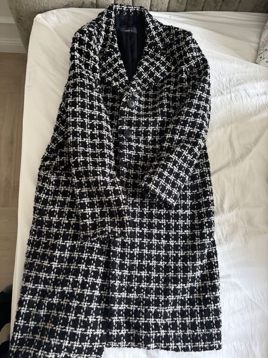 Палто Jake*S Бяло и Черно