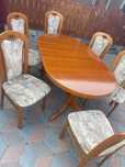 Masă extensibila cu 6 scaune