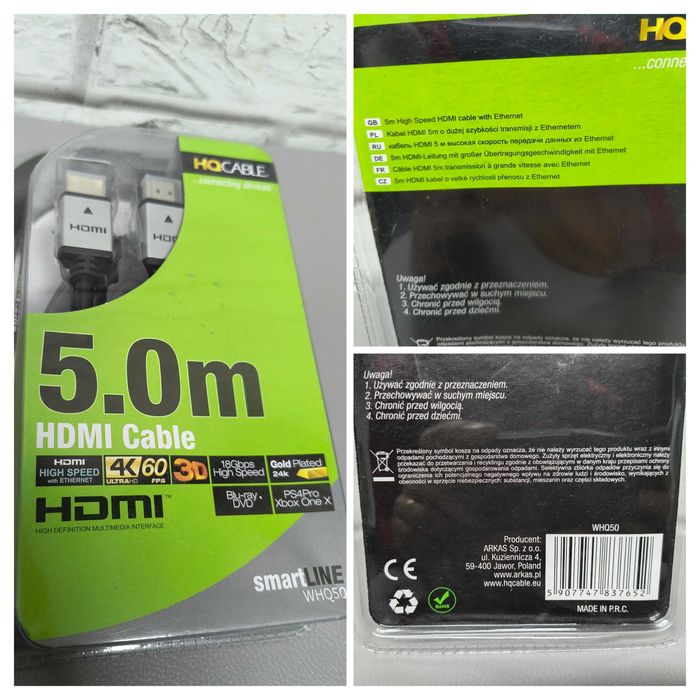 Cablu HDMI - 4K / 3D + Console - 3m si 5m