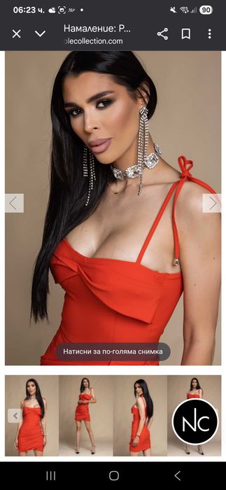 Червена рокля Nicole Collection