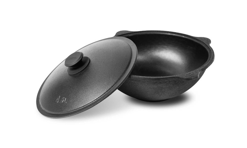 Чугунный казан от Davr Metall 4,5л/Choyan/Chugun qozon 4,5L