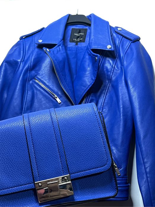 Кожено яке ZARA + чанта