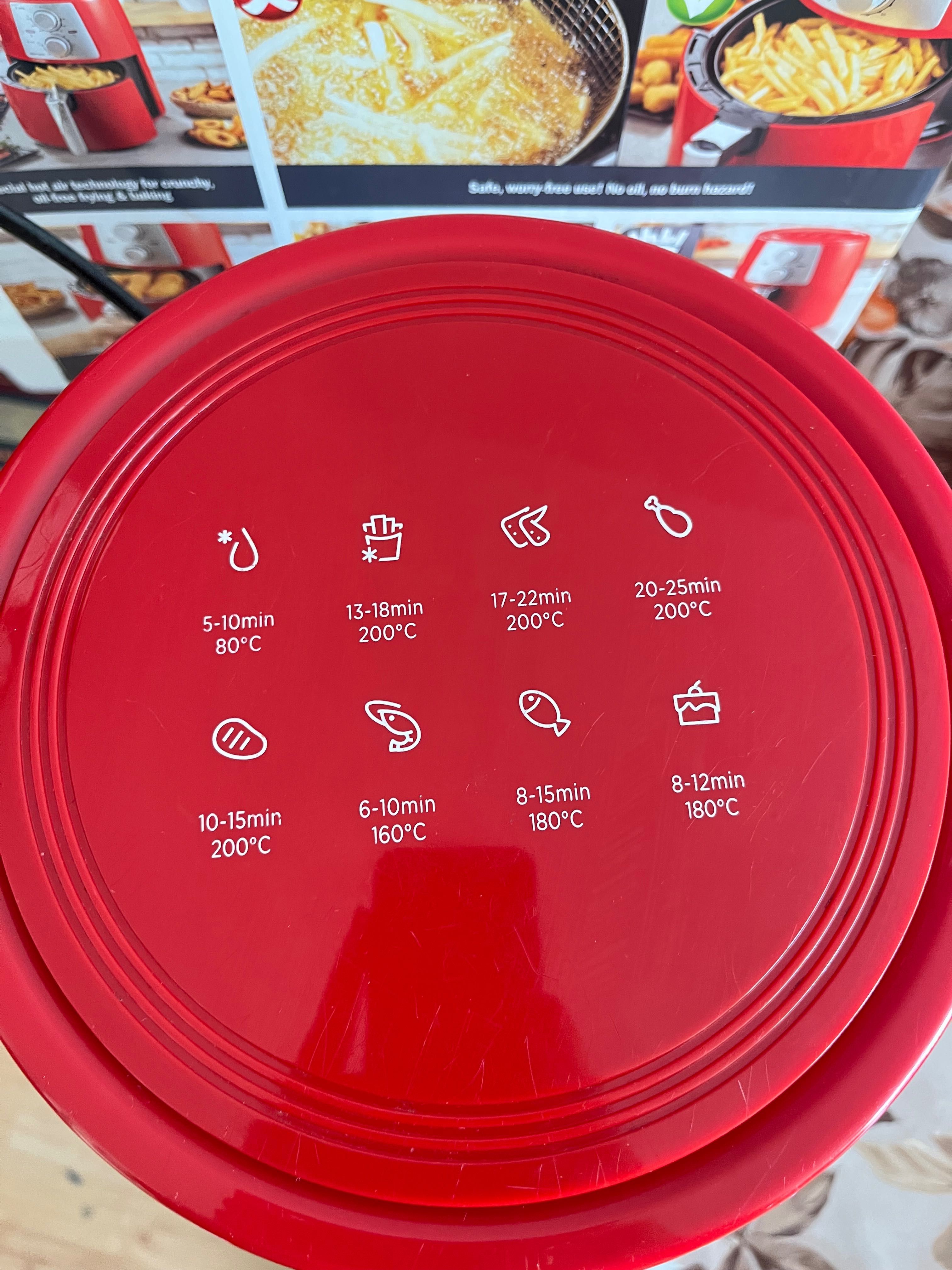 Фритюрник с горещ въздух Delimano air fryer pro red