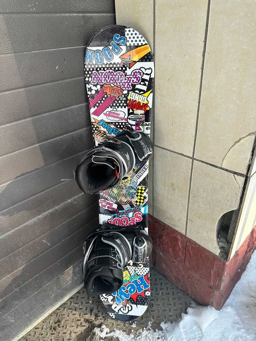 Сноуборд 130 см + крепления + ботинки 41 р