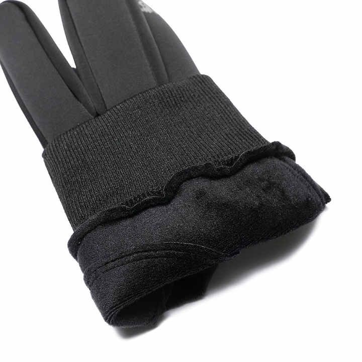 Зимние перчатки, с сенсором, черные