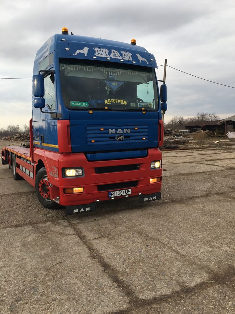 Trailer -platforma Man Tga 410