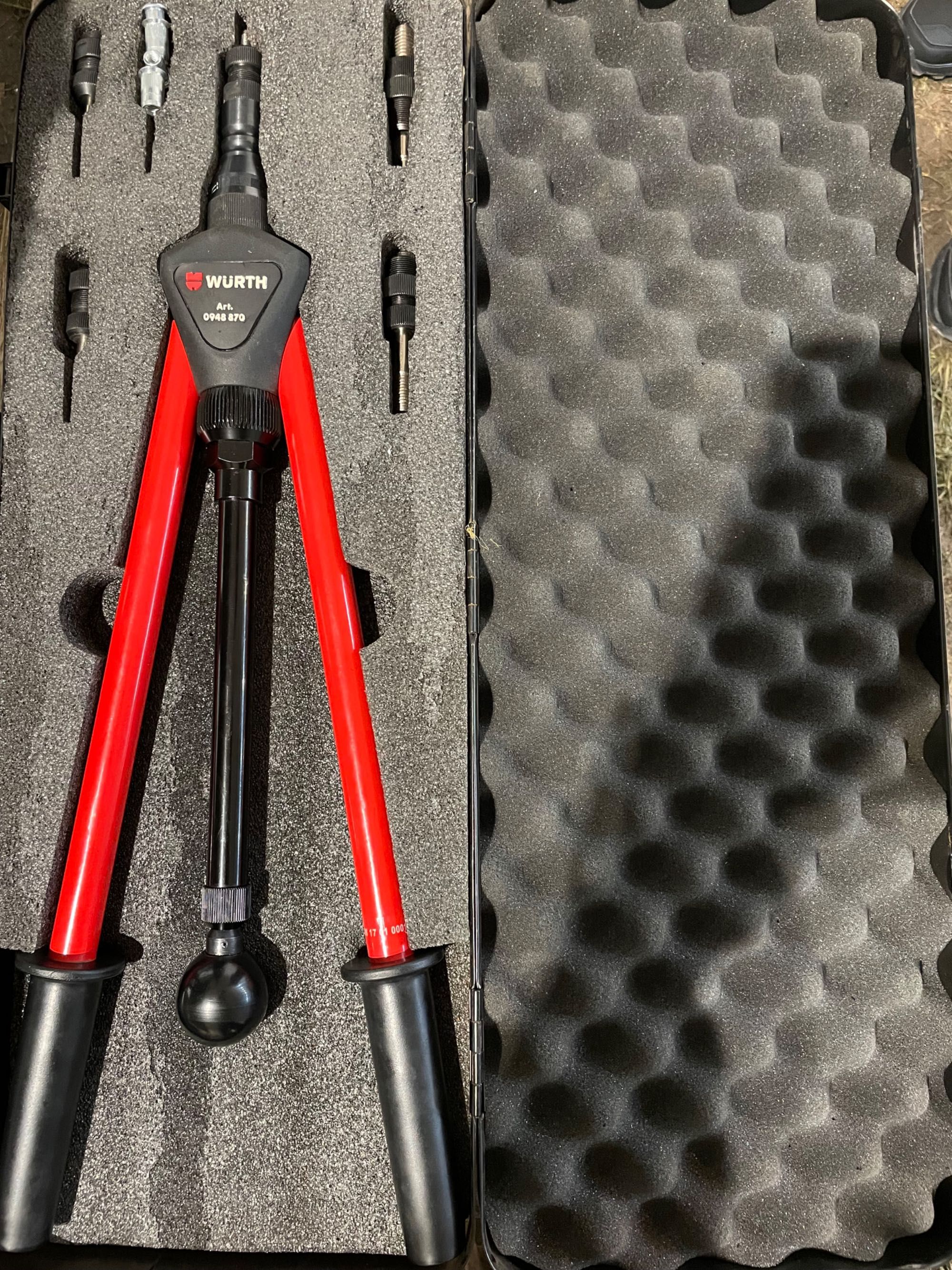 Клещи Würth Zebra HES-512 М5-М12, Тип нитачка, За нит-гайки, 550 мм