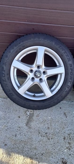 Jante aliaj 5x112 R16 6,5J ET40 VW Audi Skoda anvelope iarna 205/60/16