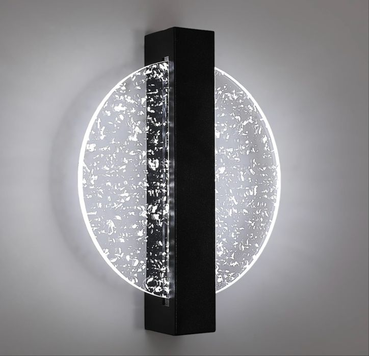 LED стенна лампа, Goeco, черна