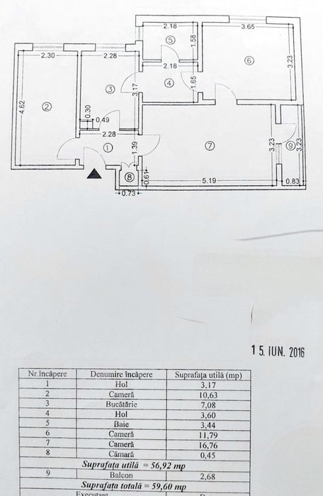 Apartament 3 camere Tudor Vladimirescu